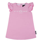 John Richmond Abito Girocollo Tinta Unita con Stampa per Bambina RIP25006VEJ ROSA JOHN RICHMOND 