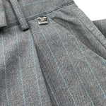 MANILA GRACE pantalone tinta unita con fantasia a righe Grigio per Bambina MFJF24P126 GRIGIO MANILA GRACE 