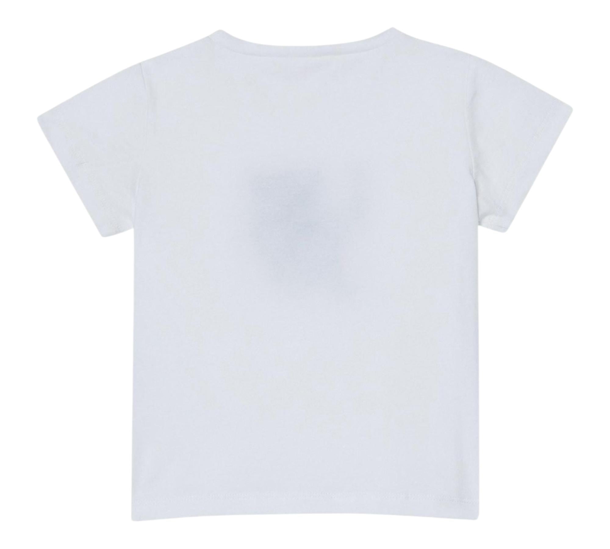 Liu Jo T-Shirts Girocollo Tinta Unita con Stampa per Bambina KA5039J5 BIANCO LIU JO 
