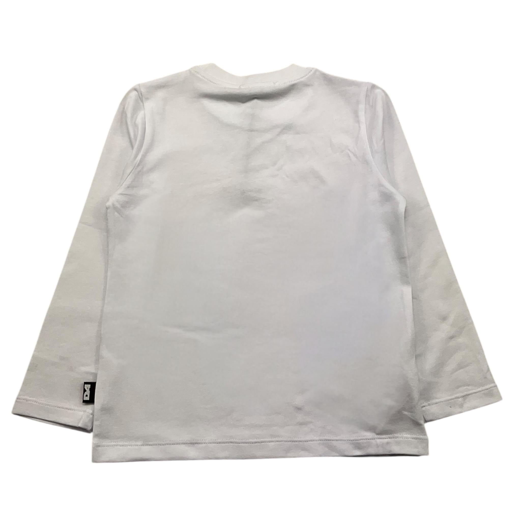 DANIELE ALESSANDRINI shirt girocollo tinta unita con stampa Bianco per Neonato 1291M00061XX BIANCO DANIELE ALESSANDRINI 