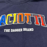 Cesare Paciotti T-Shirt Girocollo Tinta Unita con Stampa per Bambino TSP5111BJ BLU CESARE PACIOTTI 