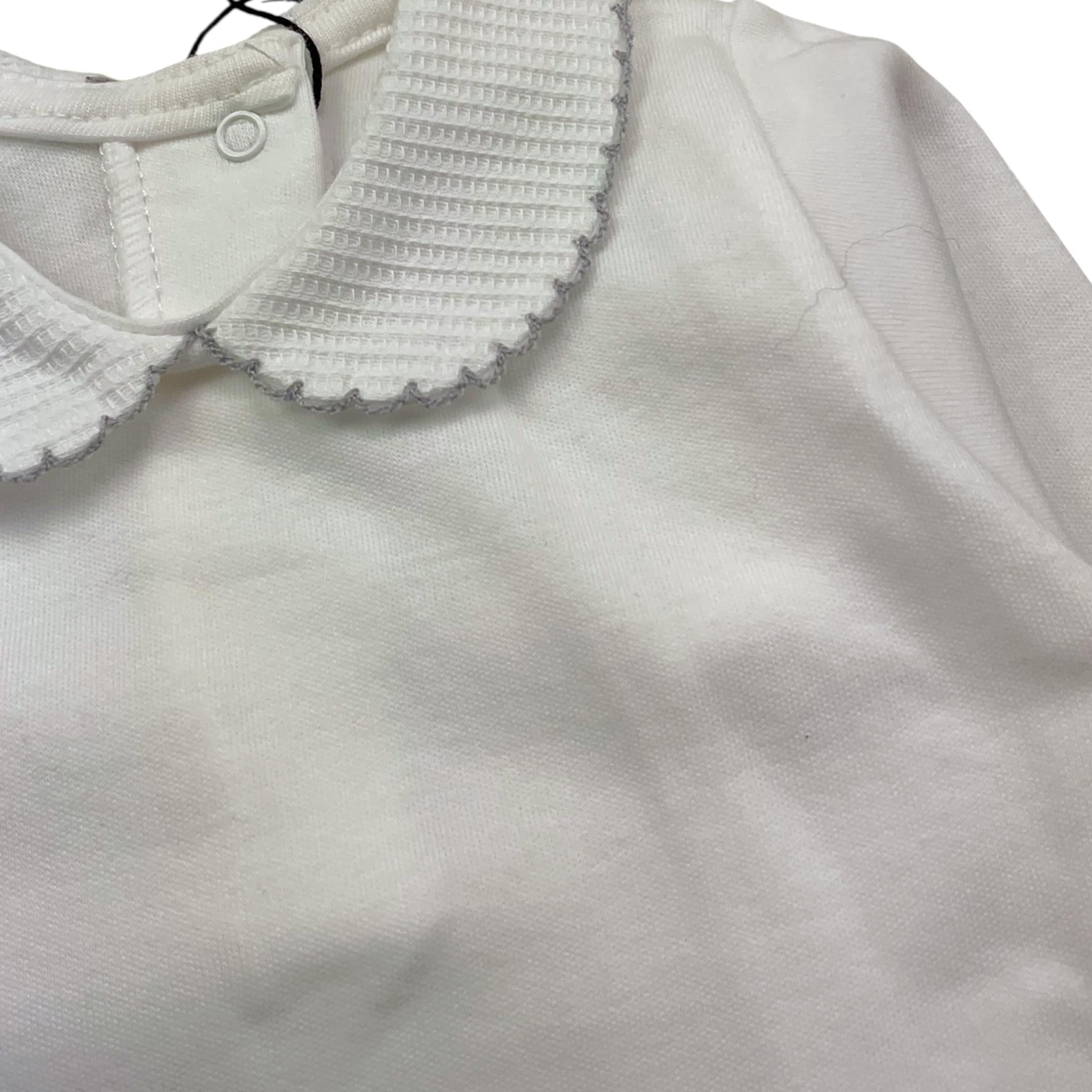 BABIDU body tinta unita con colletto Bianco per Neonata BDAZ BIANCO BABIDU 