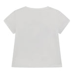Guess T-Shirt Girocollo Tinta Unita con Stampa per Neonata A5GI02K6YW4 BIANCO GUESS 