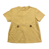 Valentina Bebes Camicia Mezza Manica Fantasia Quadretti Giallo Per Bambino
