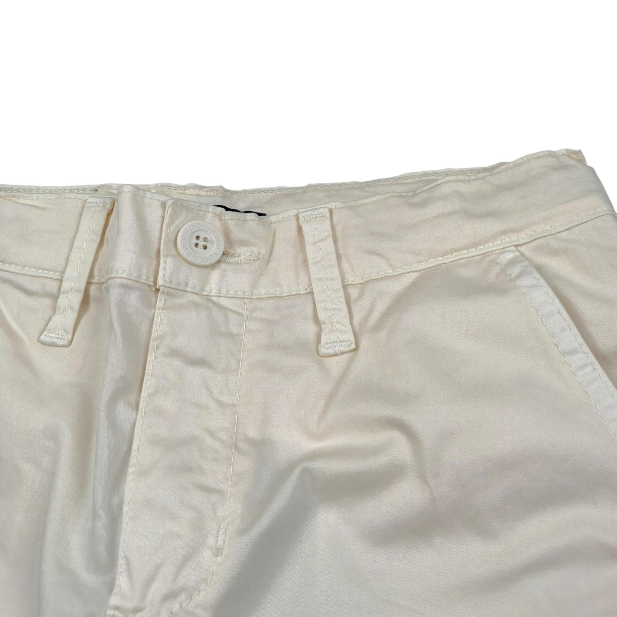 Never Too Bermuda tinta unita con Girovita Regolabile Beige per Bambino NT2378B BEIGE NEVER TOO 