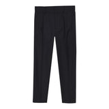 John Richmond Pantalone Tinta Unita con Girovita Regolabile per Bambino RIP25064PAJ NERO JOHN RICHMOND 