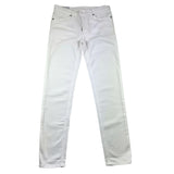 Dondup Jeans Tinta Unita 5 Tasche Bianco Per Bambino