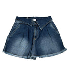 Gaelle Short In Denim Tinta Unita con Tasche per Bambina 2746SD00006 BLU GAELLE 
