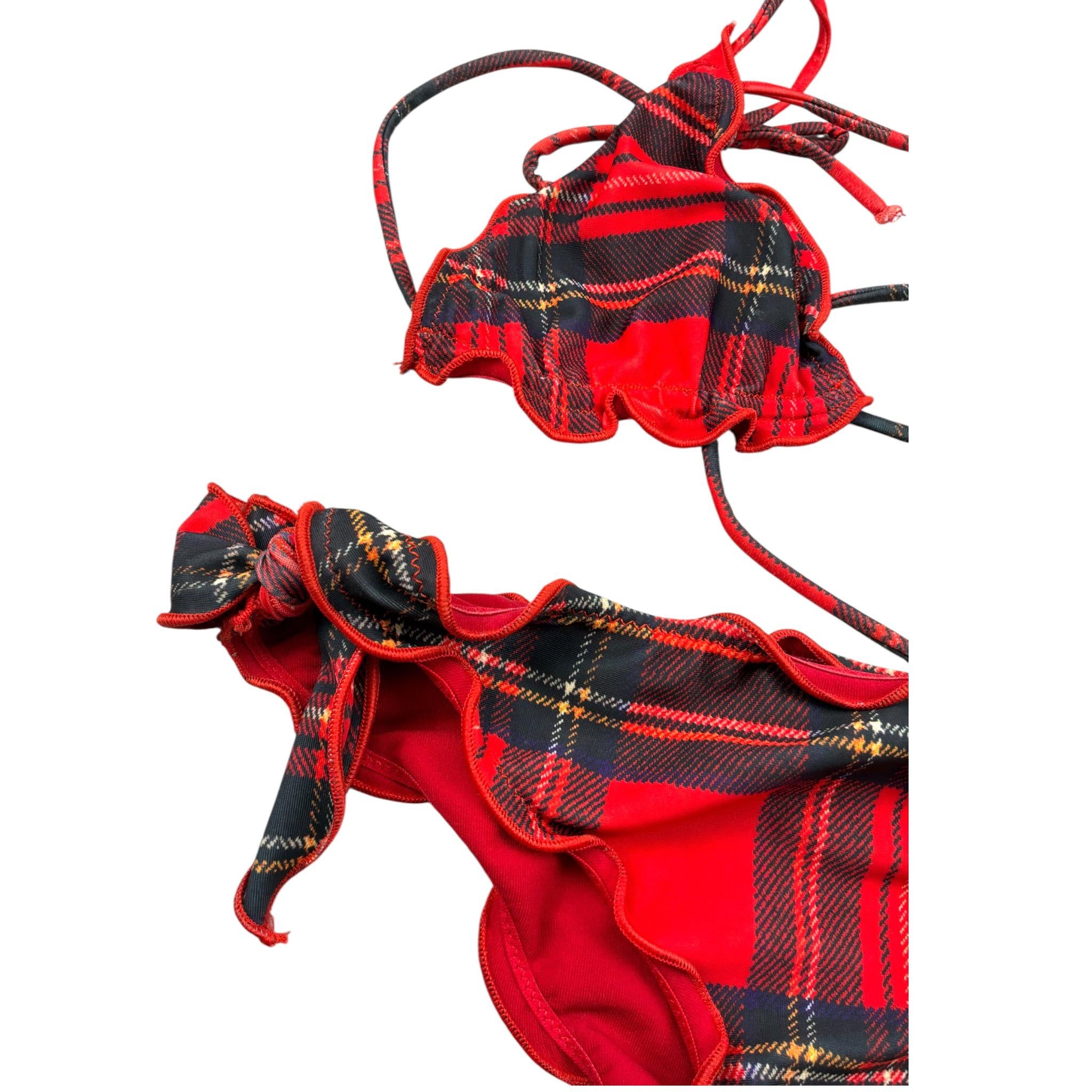 F**K Costume 2 Pezzi Triangolo-Mutandina Rosso per Bambina FK14702U ROSSO F**K 