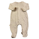 YATSI BABY tutina manica lunga tinta unita in ciniglia Beige per Neonata 24200308 BEIGE YATSI BABY 