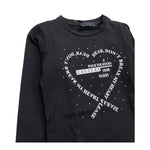 FUN & FUN shirt girocollo tinta unita con stampe in contrasto Nero per Neonata FNBTS12589X NERO FUN & FUN 