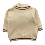 LA STUPENDERIA cardigan modello giacca tinta unita Panna/rosso per Neonato WCGH21 PANNA/ROSSO LA STUPENDERIA 