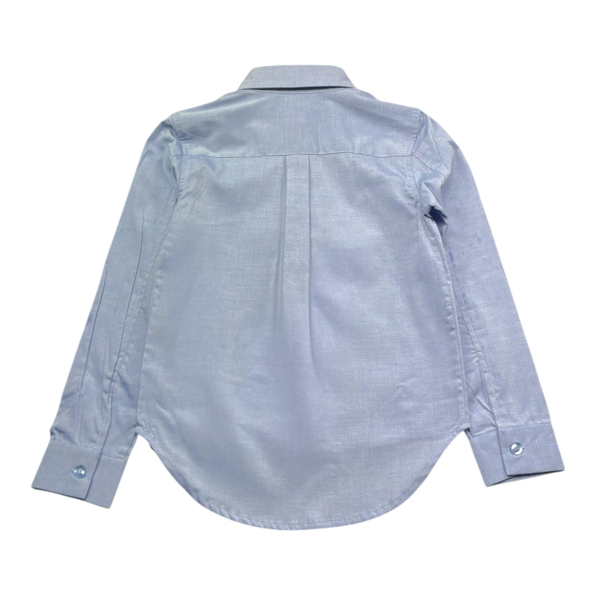 Trussardi Camicia Tinta Unita con Logo per Bambina TGP26035CA AZZURRO TRUSSARDI 