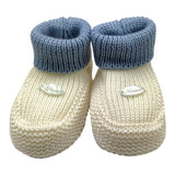 NINNAOH babbucce tinta unita con logo Bianco per Neonato I23314F BIANCO NINNAOH 