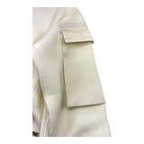 LIU JO maglia girocollo tinta unita con tasche alle maniche Panna per Bambina GF4215 PANNA LIU JO 