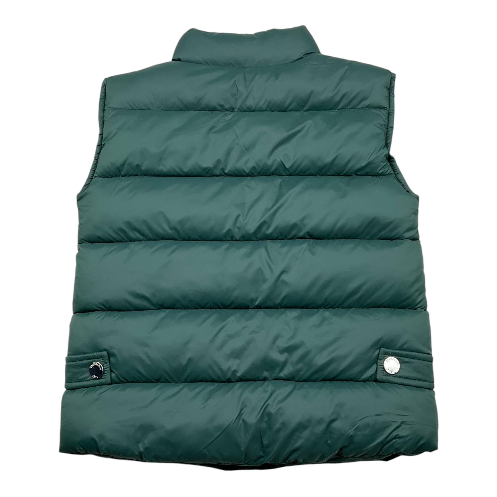 TRUSSARDI giubbino smanicato tinta unita con zip Verde per Bambino TBA25069GT VERDE TRUSSARDI 