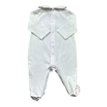 Le Bebe Tutina Manica Lunga Tinta Unita per Neonata LBG6284 BIANCO LE BEBE 