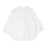 Il Gufo Camicia Manica Lunga Tinta Unita Collo Coreano per Bambino P25CL017L6006 BIANCO IL GUFO 