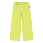 Dou Dou Jeans Tinta Unita Modello Palazzo per Bambina DW6P10 VERDE DOU DOU 