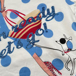 Miss Grant T-Shirt Girocollo Tinta Unita con Stampa per Bambina MG237J BIANCO MISS GRANT 