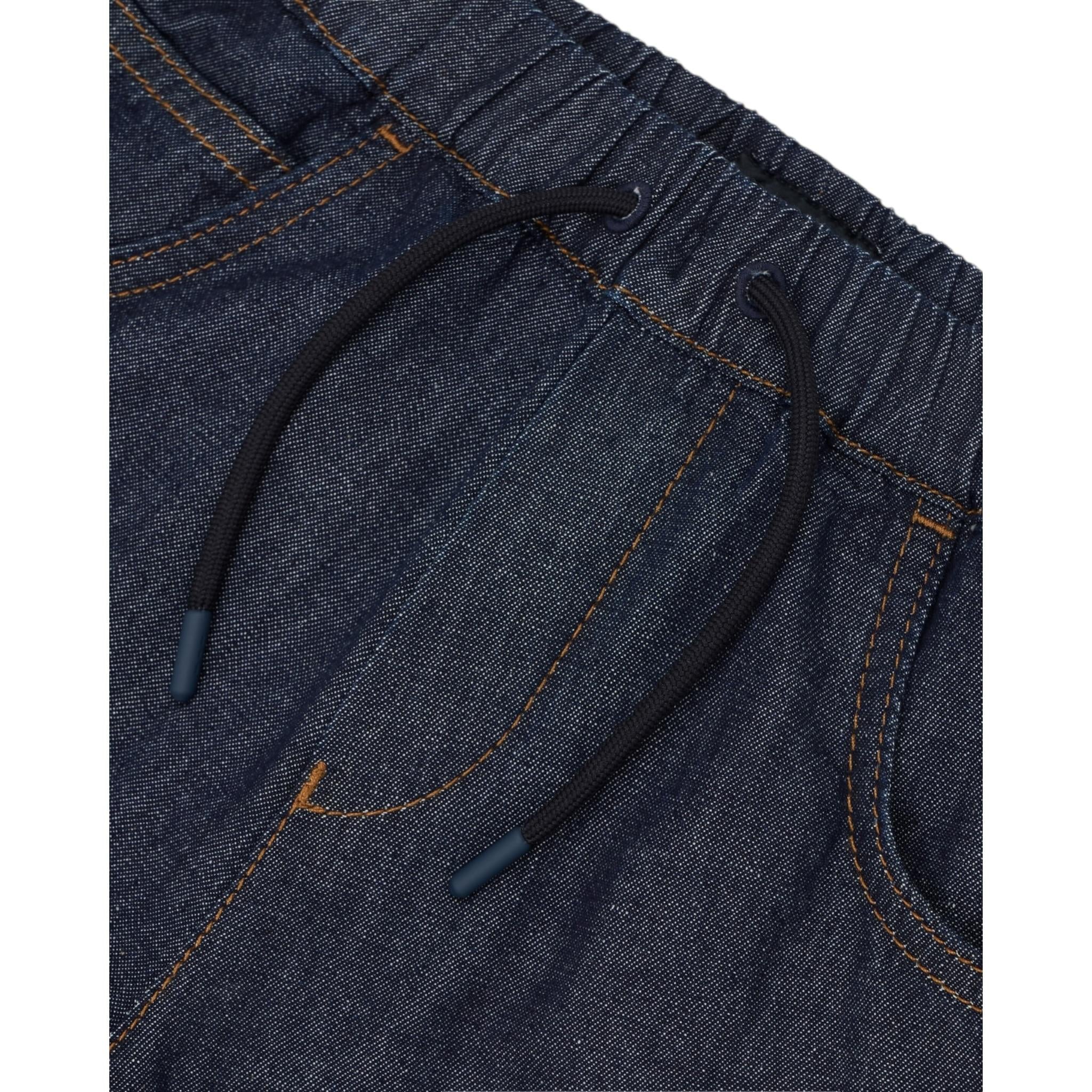 Emporio Armani Jeans Tinta Unita con Elastico In Vita per Bambino EB000255 BLU EMPORIO ARMANI 