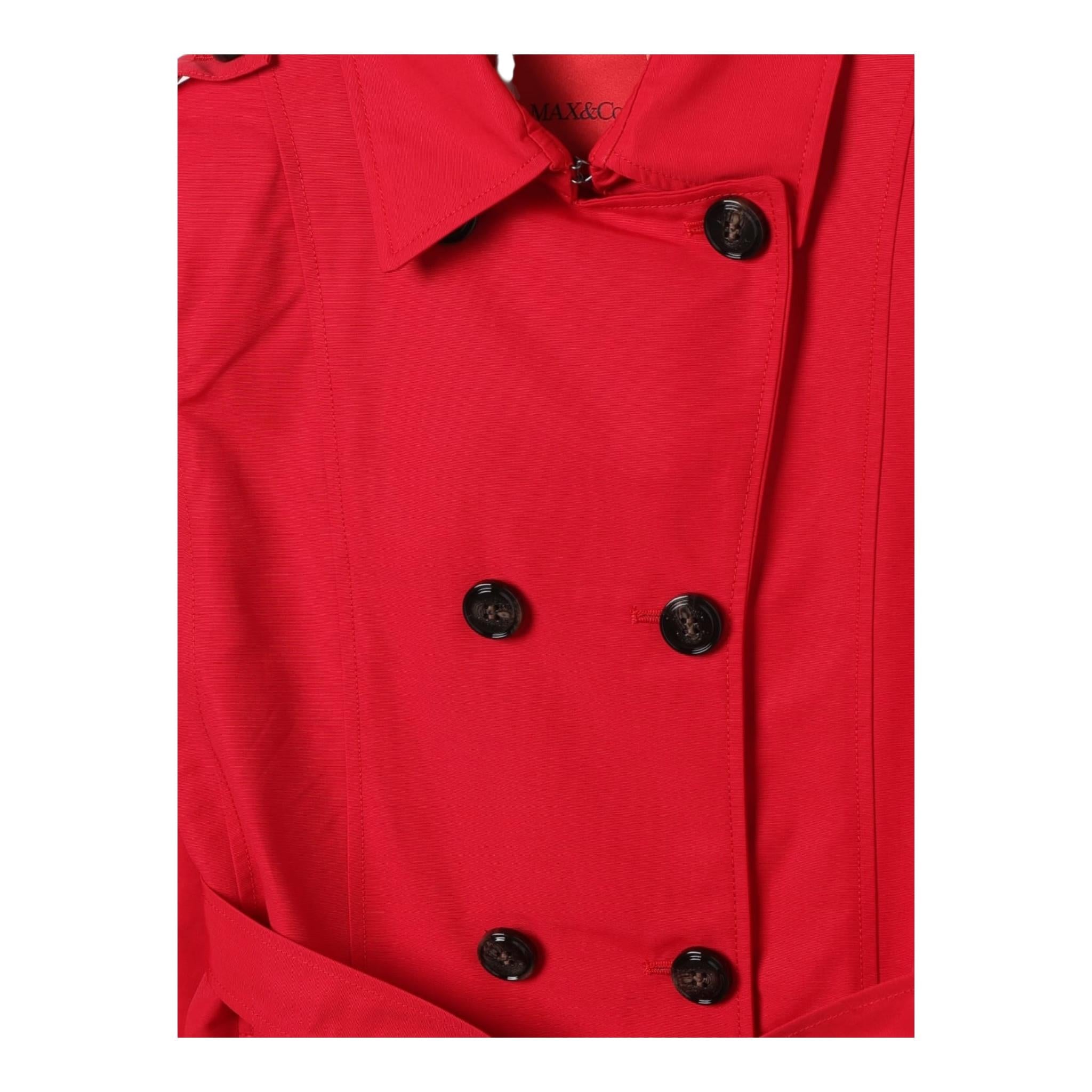 Max&Co. Cappotto Modello Trench Tinta Unita per Bambina MX0011X ROSSO MAX&Co. 