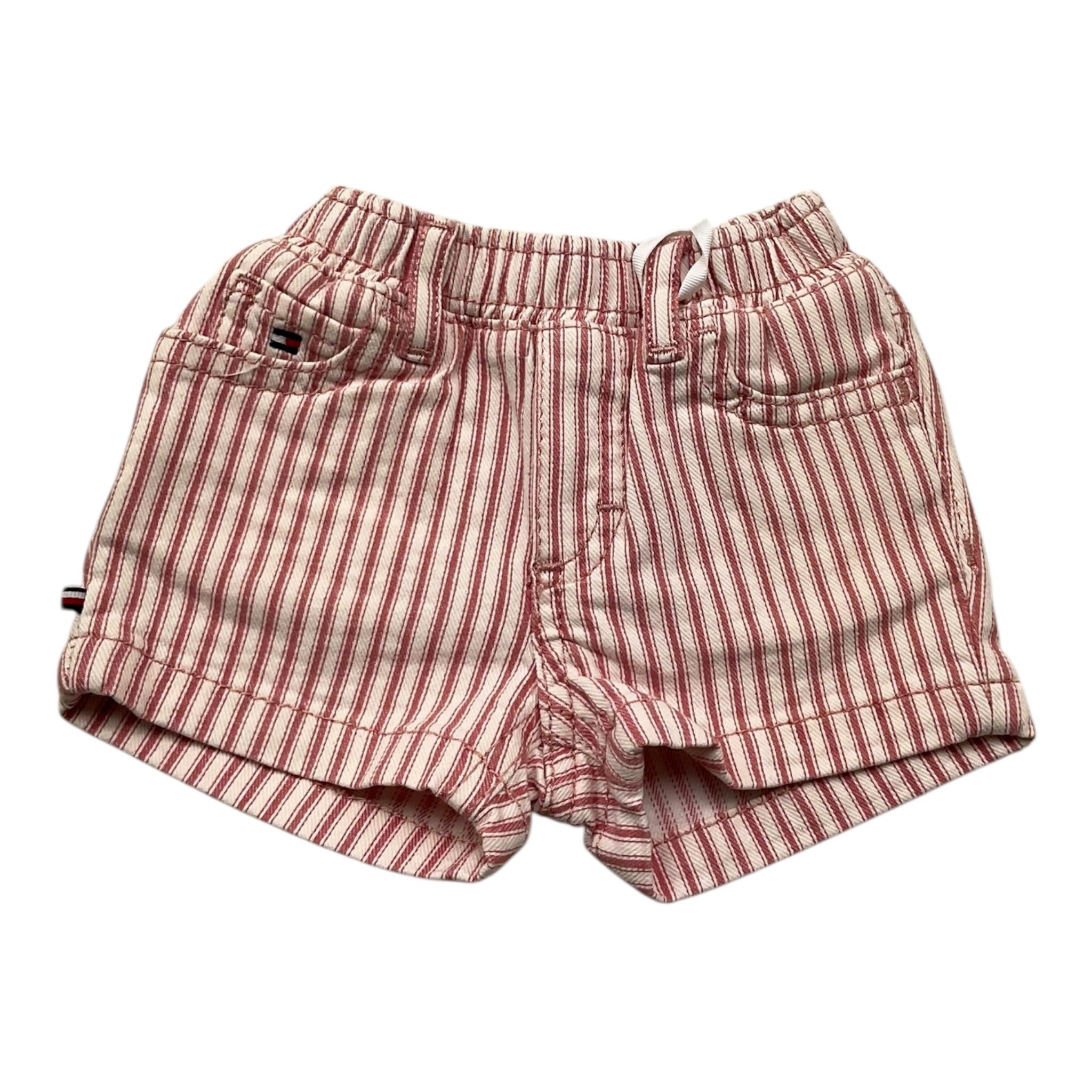 Tommy Hilfiger Short Fantasia A Righe con Elastico In Vita per Neonata KN0KN01619 BIANCO/ROSA TOMMY HILFIGER 