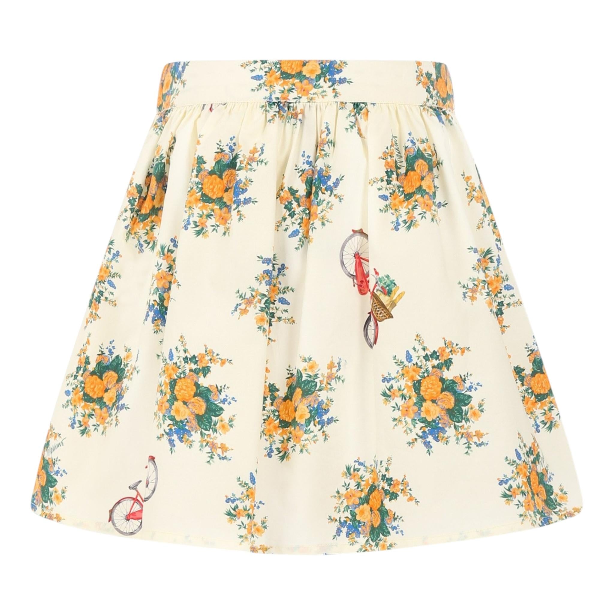 Moschino Gonna Tinta Unita con Stampa per Bambina HDJ03T BEIGE MOSCHINO 