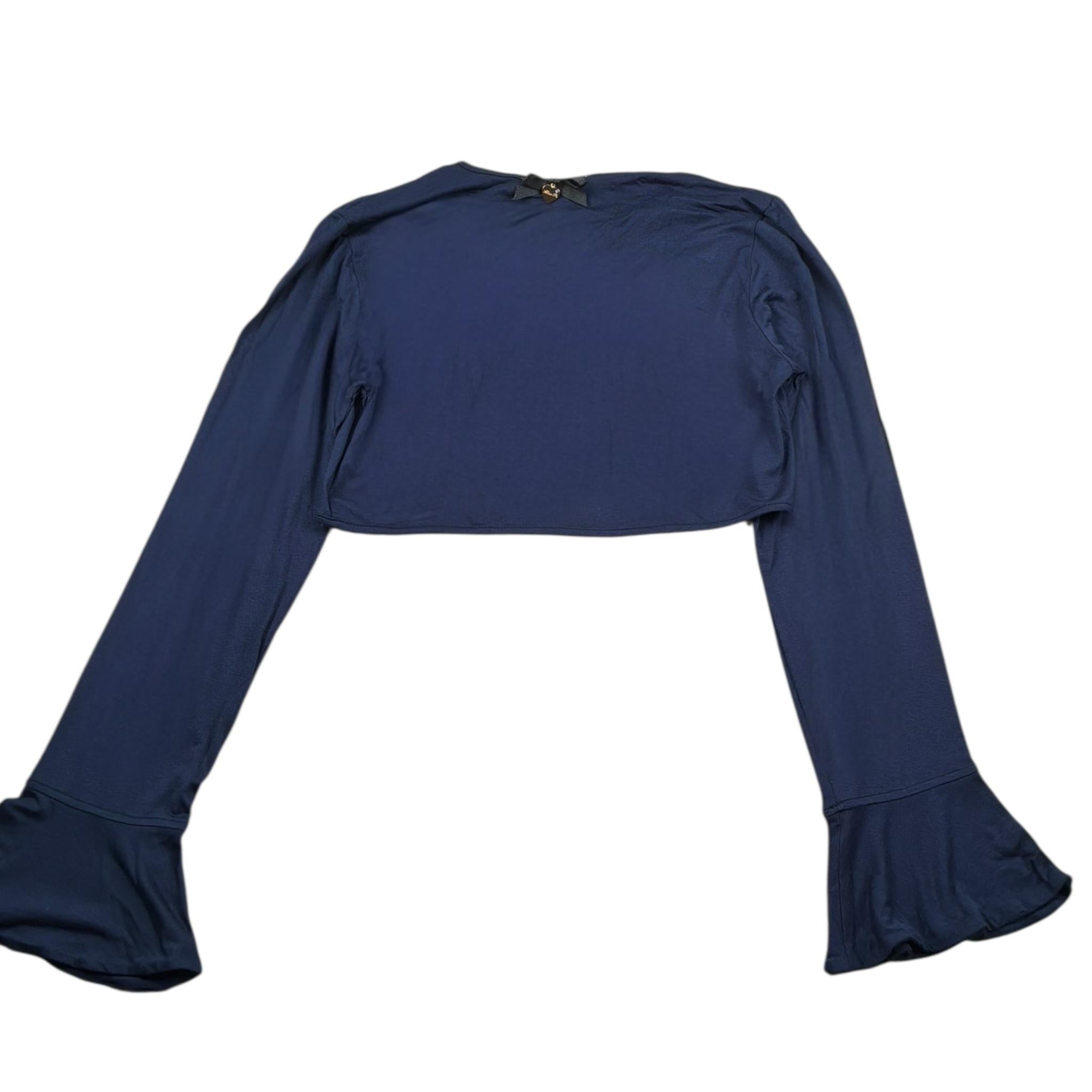 Alice Pi Coprispalle Tinta Unita con Fiocco per Bambina S198261 BLU ALICE PI 