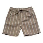 Le Bebe' Bermuda Tinta Unita con Fantasia A Righe per Neonato LBB5393 MARRONE LE BEBE' 