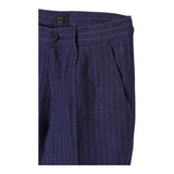 Fay Pantalone Tinta Unita con Fantasia A Righe per Bambino FW6Q21 BLU FAY 