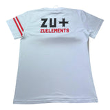 Zu+Elements T-Shirt Girocollo Tinta Unita con Stampa per Bambino ZU1783 BIANCO ZU+ELEMENTS 