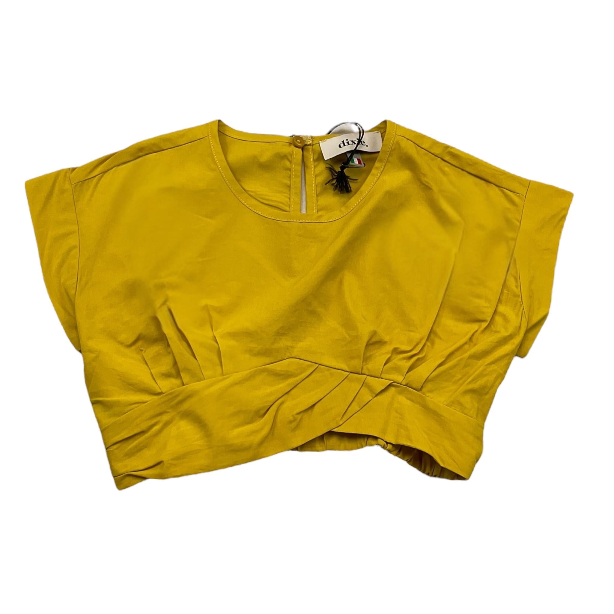 Dixie Top Mezza Manica Tinta Unita per Bambina CC04270G74 SENAPE DIXIE 