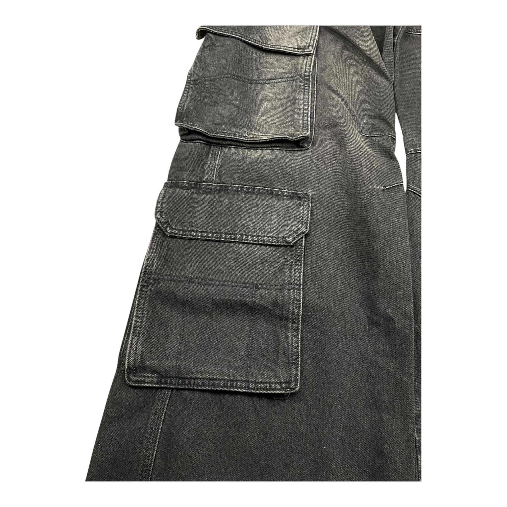 Diesel Jeans Modello Palazzo con Tasconi per Bambina J01725XXX NERO DIESEL 