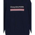 Tommy Hilfiger Maglia Girocollo Tinta Unita con Stampa per Bambino KB0KB09344 BLU TOMMY HILFIGER 