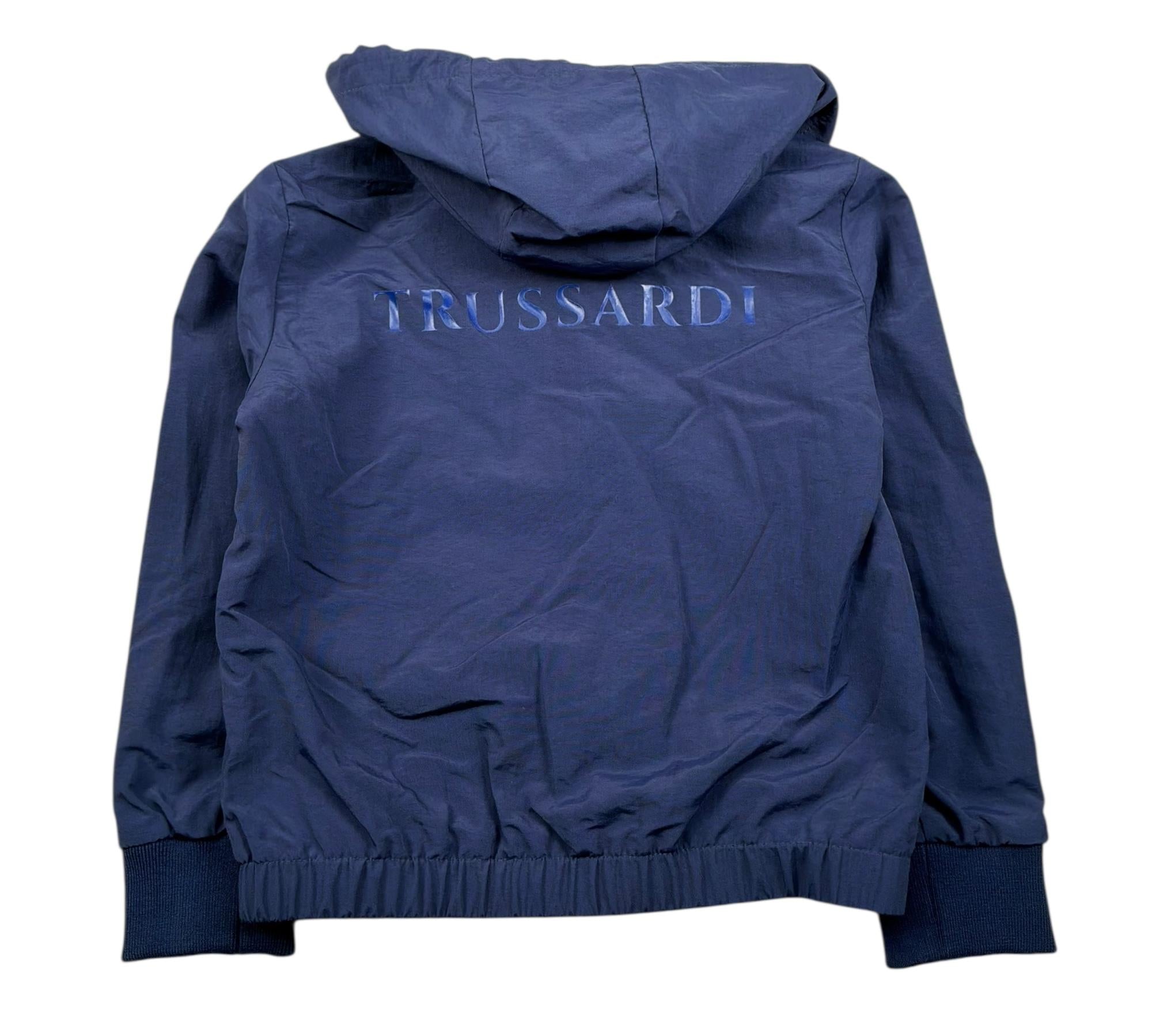 Trussardi Giubbino Tinta Unita con Cappuccio per Bambino TBP26024GB BLU TRUSSARDI 