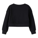NAME IT felpa tinta unita girocollo con stampa Nero per Bambina 13207638 NERO NAME IT 