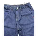 Cesare Paciotti Bermuda In Denim Tinta Unita con Elastico In Vita Blu per Bambino