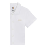 Boss Camicia Mezza Manica Tinta Unita per Neonato J52092XXN BIANCO BOSS 