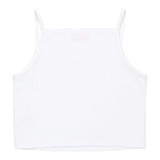 Diesel Canotta Bretelline Tinta Unita con Stampa Brillantinata per Bambina J02201 BIANCO DIESEL 