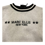 MARC ELLIS maglia girocollo tinta unita con logo e profili in contrasto Bianco per Bambina JMJSW00187XX BIANCO MARC ELLIS 
