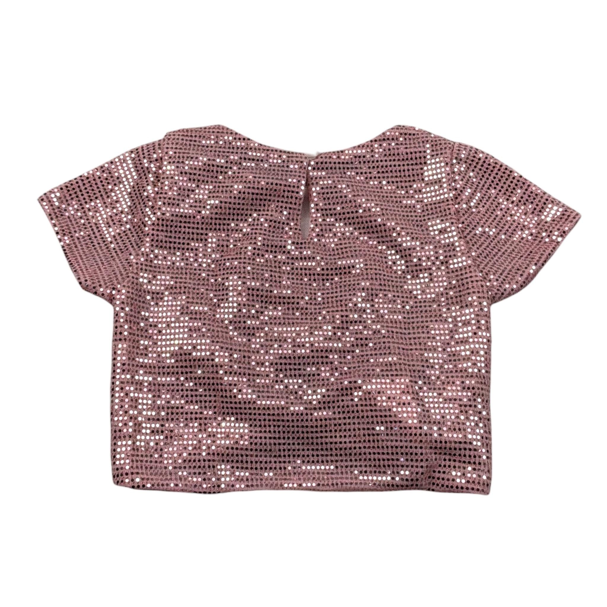 M+E' T-Shirt tinta unita con Applicazioni Rosa per Neonata UE1776 ROSA M+E' 