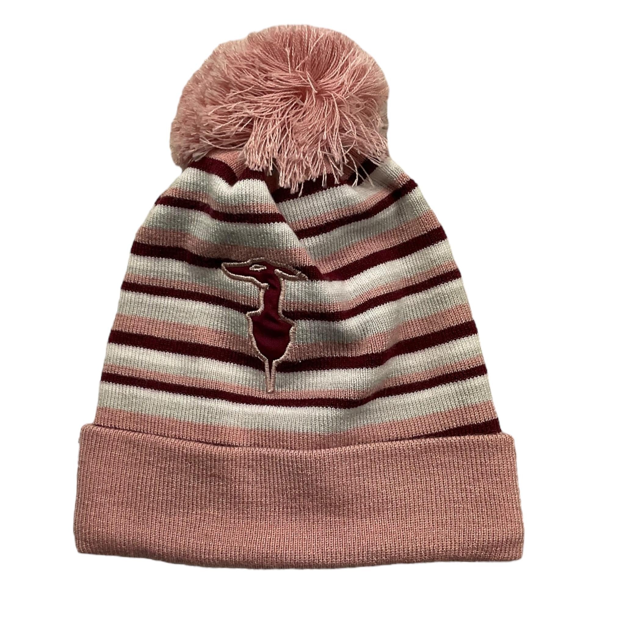 TRUSSARDI cappello tinta unita con pon pon e fantasia a righe Bianco per Neonata TIA25225HA BIANCO TRUSSARDI 