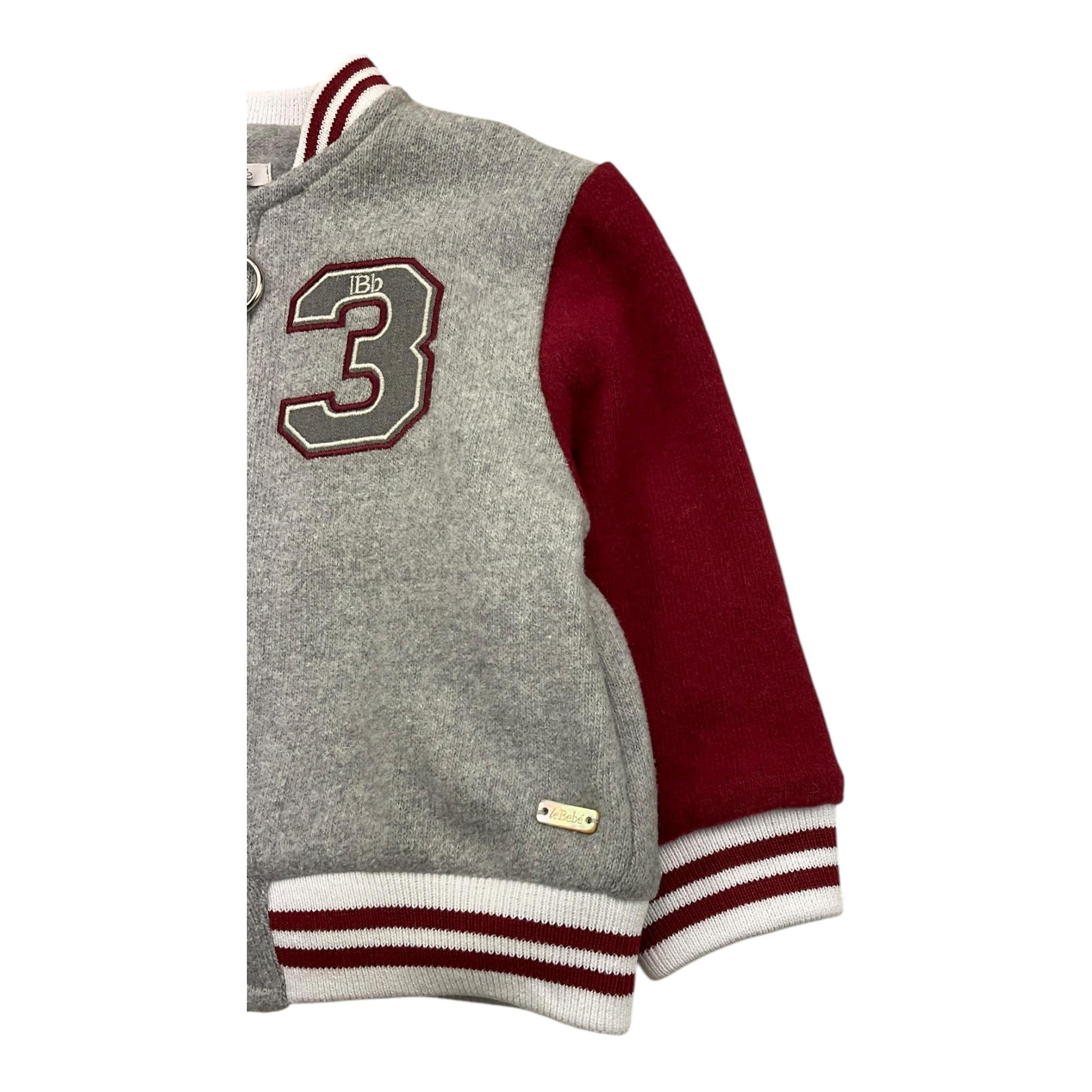 LE BEBE' giubbino modello college tinta unita Grigio per Neonato LBB5153 GRIGIO LE BEBE' 