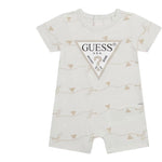 Guess Pagliaccetto Tinta Unita con Stampa per Neonata H5GW00K6YW1 PANNA GUESS 