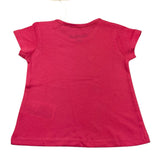 Losan T-Shirt Girocollo Tinta Unita con Stampa In Contrasto Rosa per Neonata