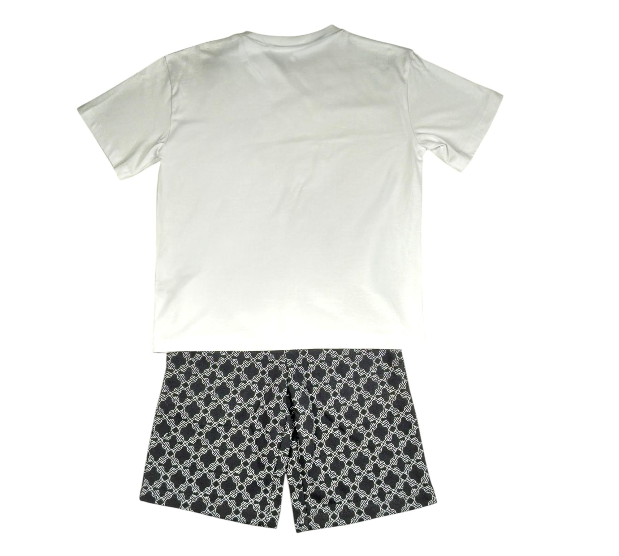John Richmond Completo 2 Pezzi T-Shirt-Bermuda  per Bambino RBP26078CJ BIANCO JOHN RICHMOND 