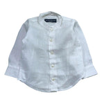 Manuel & Frank Camicia Tinta Unita con Colletto Coreano per Neonato JFJFJF BIANCO MANUEL & FRANK 