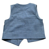 Le Bebe' Gilet Tinta Unita con Fantasia A Righe per Neonato LBB5359 BLU LE BEBE' 