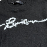 I'M Brian Maglia Girocollo Tinta Unita con Stampa per Bambino MA2622J NERO I'M BRIAN 